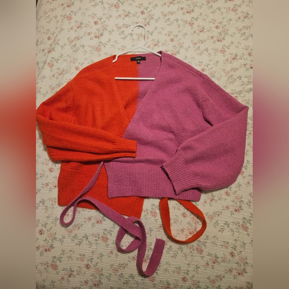 Lulu's Vibrant Wrap Sweater